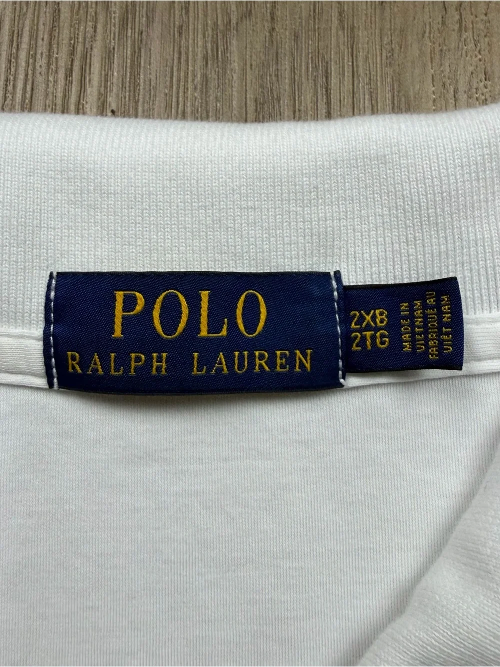 Ralph Lauren Shirt Men's Size 2XB White Short-Sleeve Polo Golf